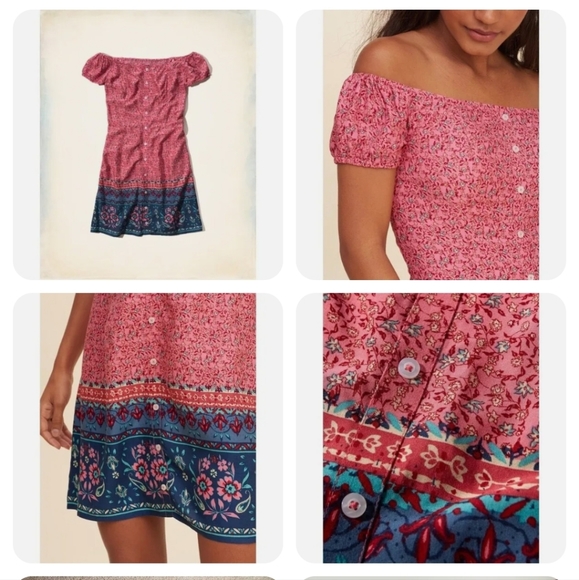 Hollister off the shoulder dress - Picture 2 of 3